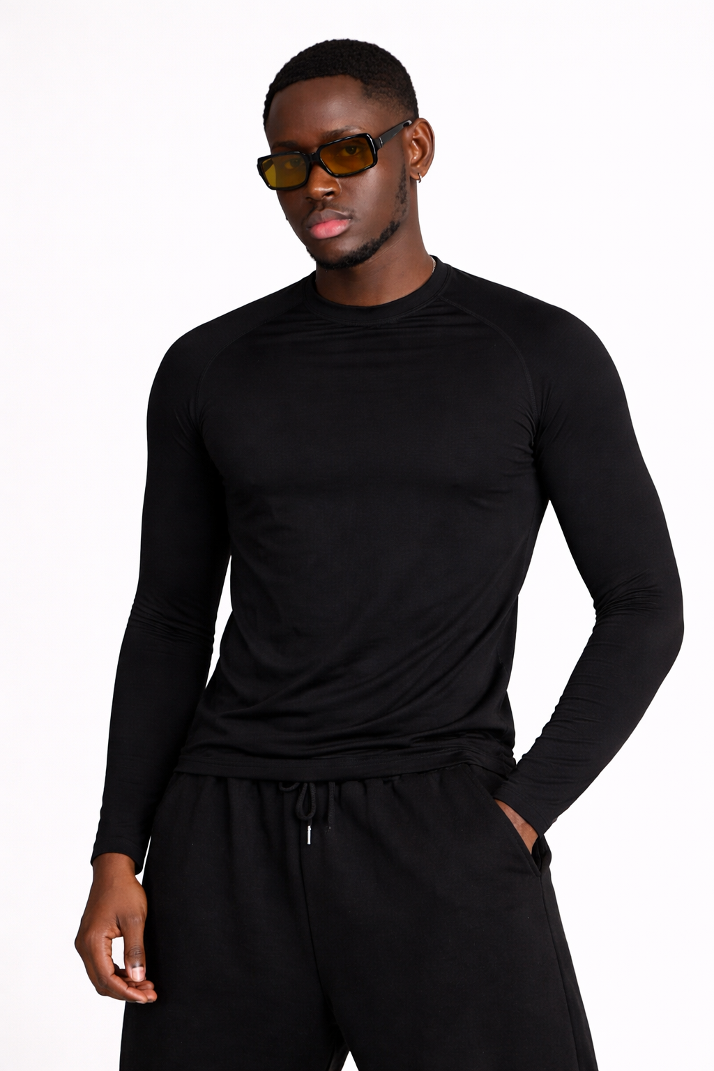 Core – Haut manches longues Noir Graphite