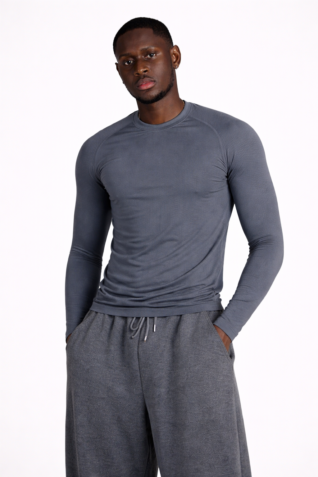 Core – Haut manches longues Gris Graphite